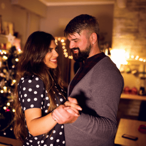 Man and Woman Dancing - Christmas