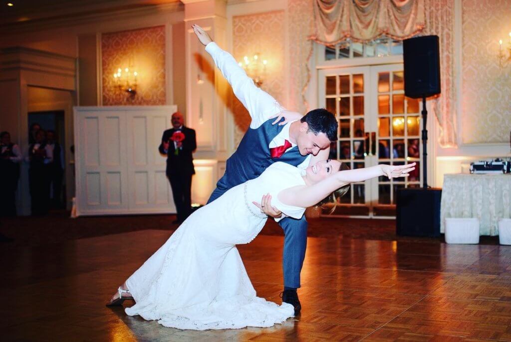 Emily & Justin's Wedding Dance End Pose choreographed by Dance A Lot Ballroom Studio