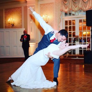 Emily & Justin's Wedding Dance End Pose choreographed by Dance A Lot Ballroom Studio